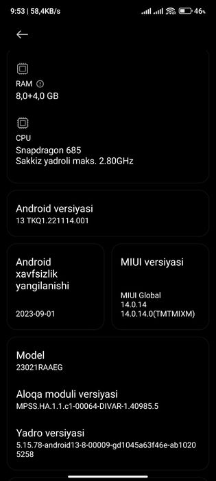 Xiome Redmi not 12 kafolatli