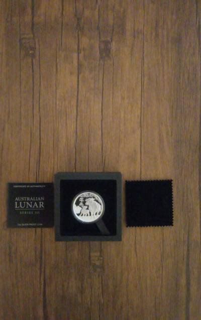 Сребърна монета 1oz Лунари ,,Годината на Вола"