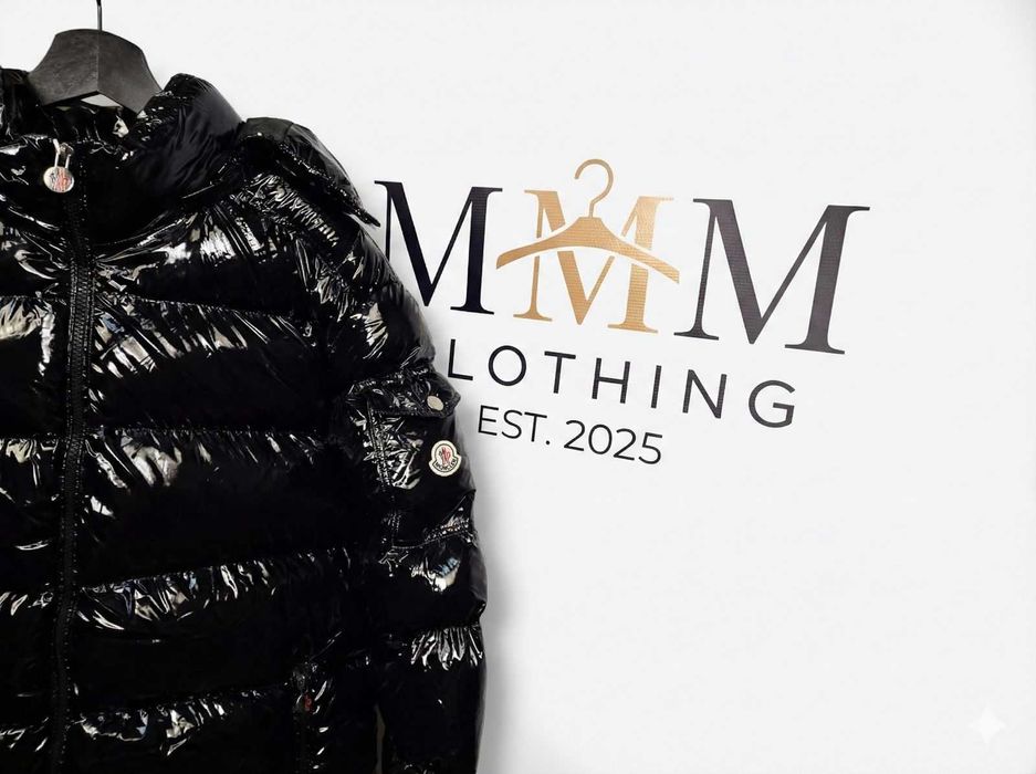 Geaca neagra barbateasca Moncl