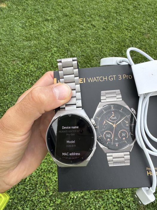 HUAWEI WATCH GT 3 Pro Titanium, ORIGINAL, bratara metalica originala din titan, impecabil estetic ca NOU provenienta Orange RO perfect functionL