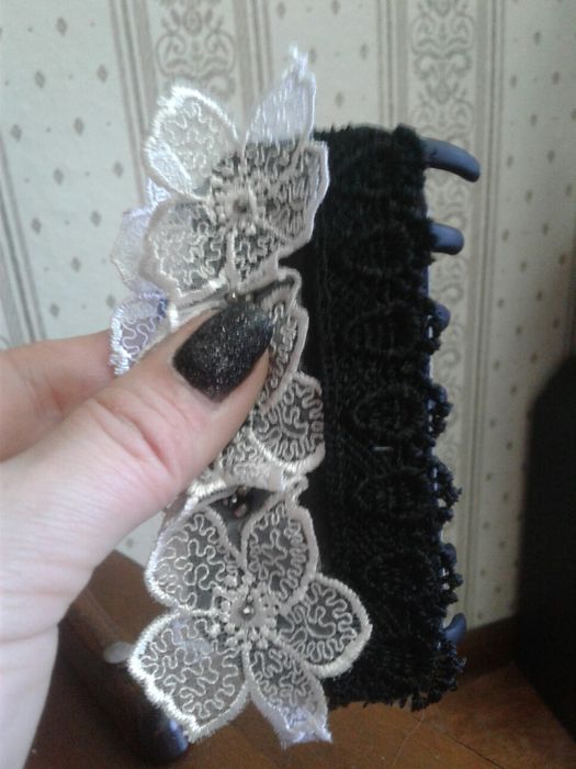 заколка краб, ручная работа