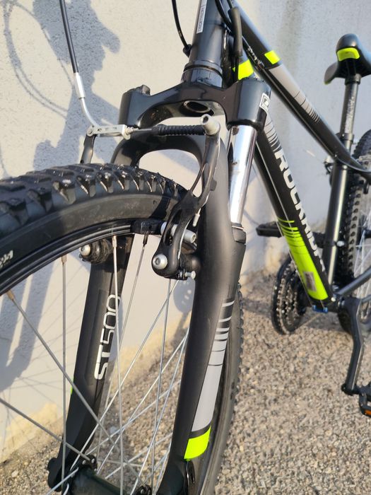 Bicicletă MTB ST 500 24" neagră copii 135-150 cm