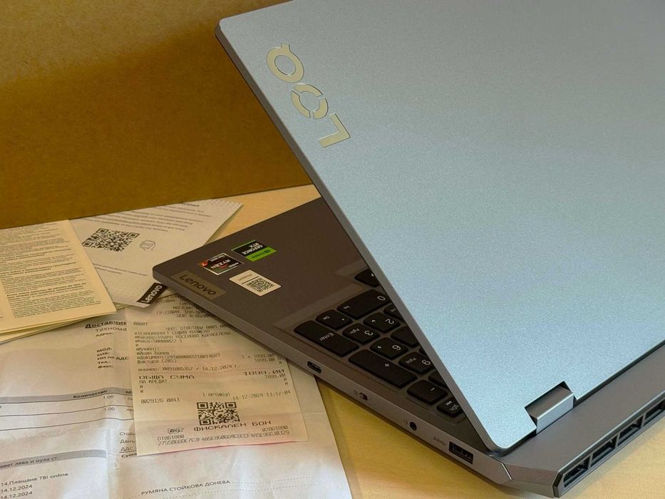 Бартер! Гаранция! Lenovo LOQ 15 / 8-ядрен Ryzen™ 7 7435HS / 24GB DDR5 / RTX 4050 (6GB GDDR6)