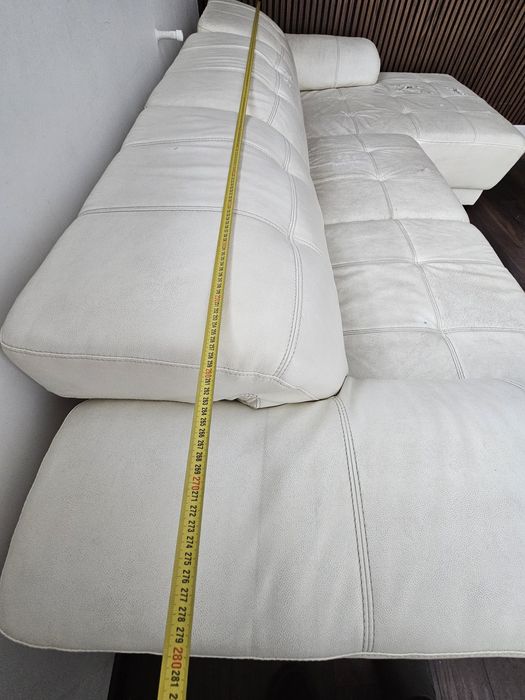 Colțar piele ecologică crem