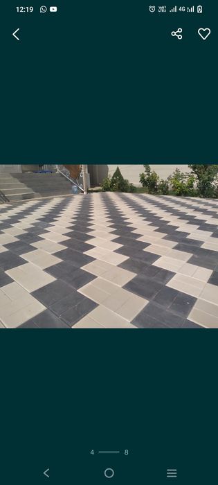 Укладка брусчатка