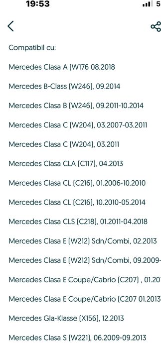 Geam oglinda Mercedes originala  dreapta nu after market