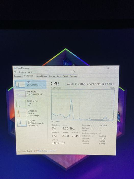Setup Gaming Complet / PC + Monitor + Periferice (Se vând și separat)