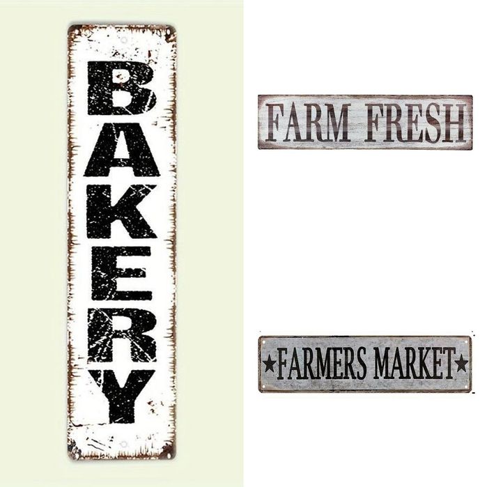 Нови метални табели ретро стил