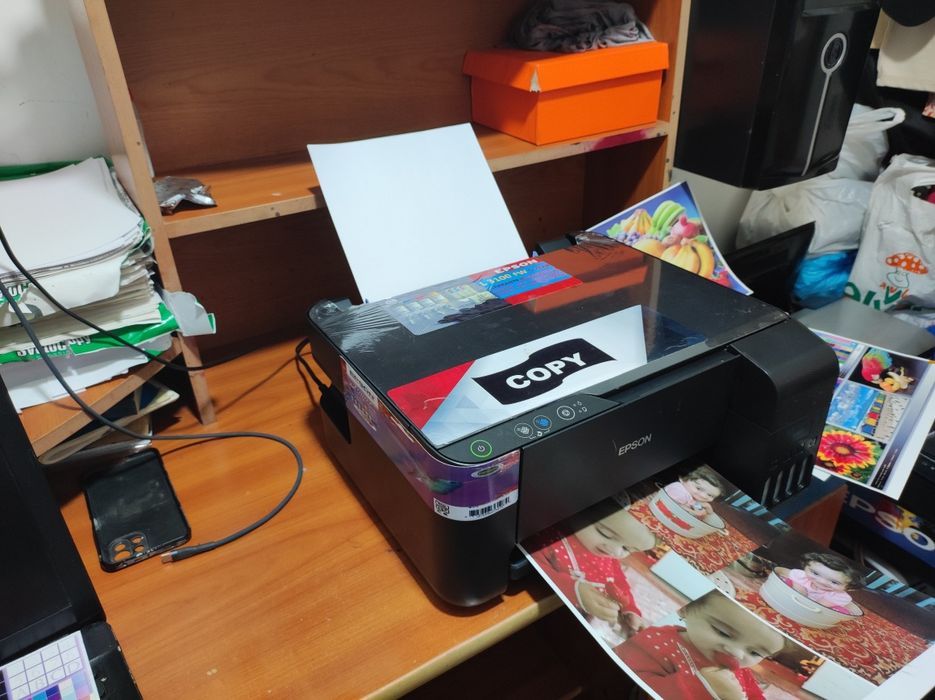 EPSON L 3100 rangli PROFESSIONAL KOPY_SKAN_ PRINT zaprafka tola tayyor