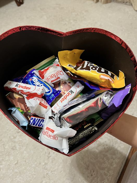 Сладости в форме сердце