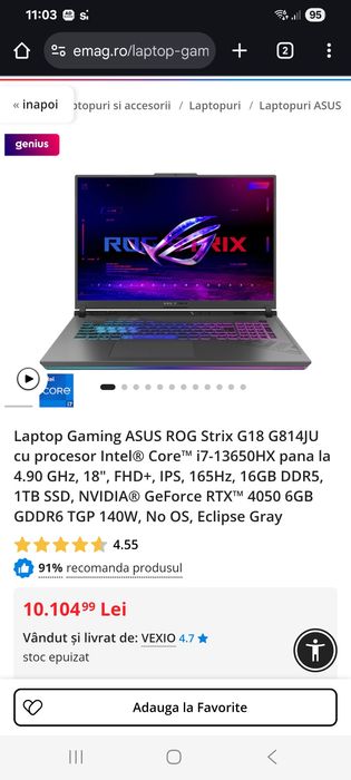 ASUS Rog Strix G18 G814JU