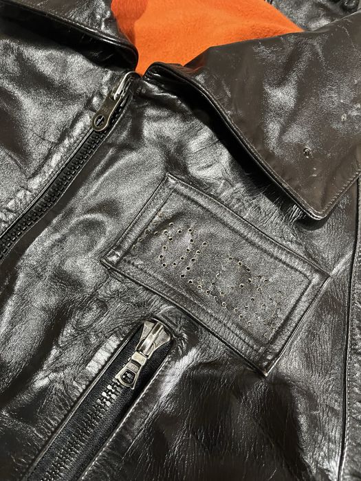 Geaca Vintage Piele Anii 80’ - Uniforma de Ofiter Politia Italiana