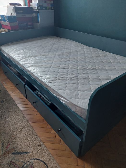 Divan din pal melaminat 120×200 cm, saltea INCLUSA