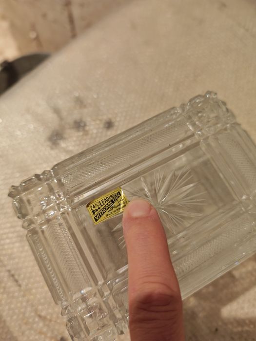 Cristal Vitrometan Medias / Vaza albastru fumuriu