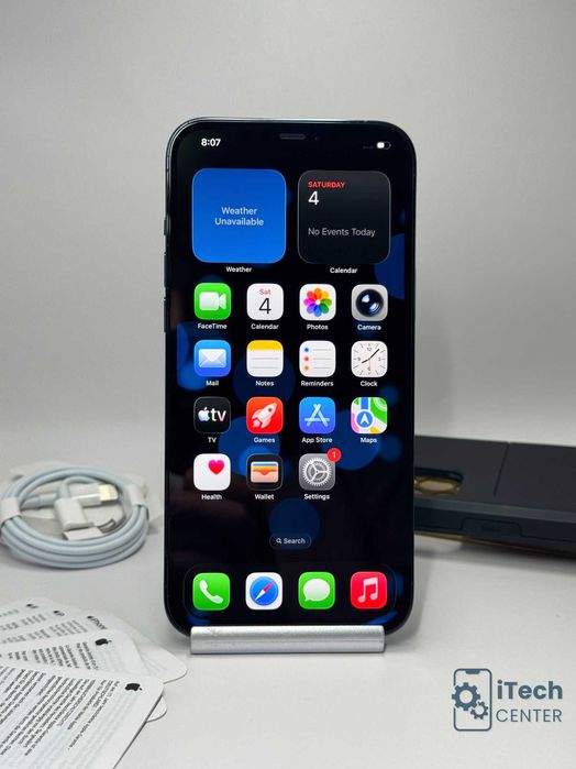 iPhone 12 Pro MAX, 256GB, Pacific Blue, 100% батерия, КАТО НОВ, ГАРАНЦИЯ!