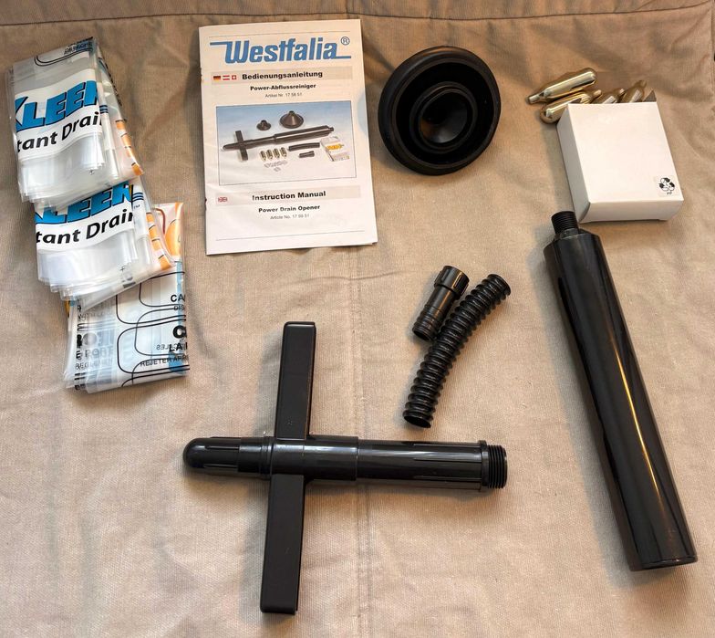 Dispozitiv de desfundare tevi "Instant drain opener"