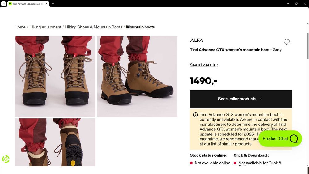 ALFA TIND ADVANCE GORE-TEX Women's Boots размер EUR 38 дамски естествена кожа водонепромокаеми - 928