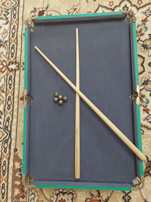 Детский бильярд, 2 кия, шары
