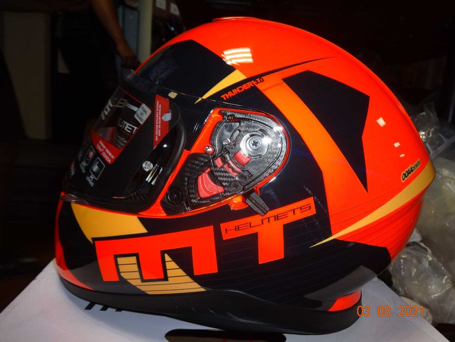 Каска MT Thunder 3 SV Ray пистов мото мотор тъмни очила ПРОМО!