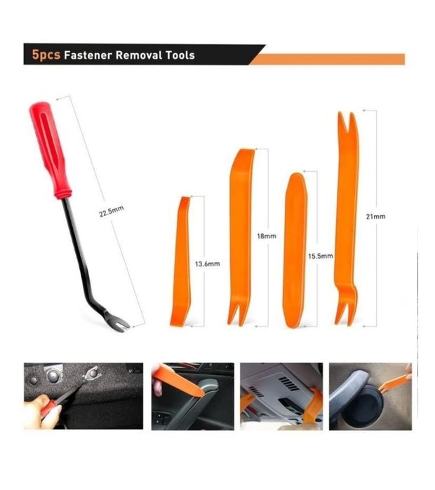 Набор клипс и инструментов для авто