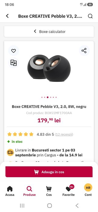 Boxe 2.0 cu Bluetooth  5.0 -NOU