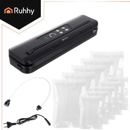 Вакуумна машина за запечатване на храна RUHHY 80 kPa, Вграден нож