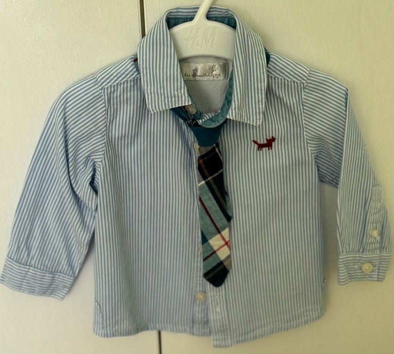 Риза с вратовръзка момче, размер 74
