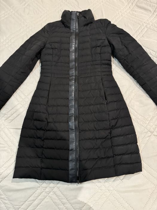 Дълго Яке с пера Zara