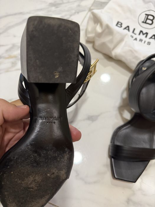 Дамски сандали естествена кожа Balmain Sandals - Calf-skin leather