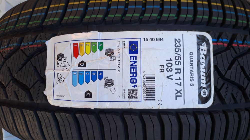 1бр. Нова 235/55/17 Barum Quartaris 5, Всесезонна