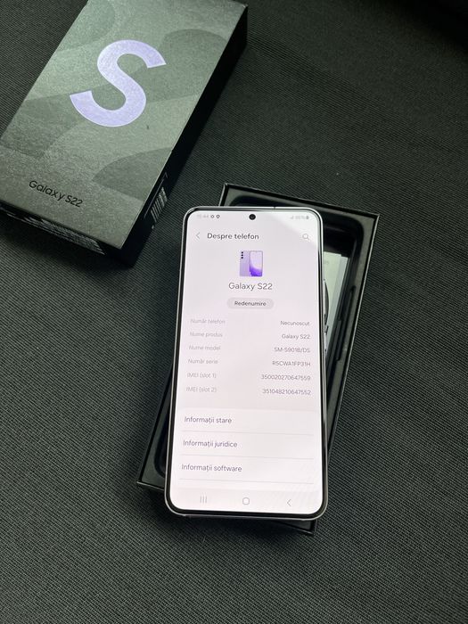 Samsung S22 5G Purple 128GB Dual Sim