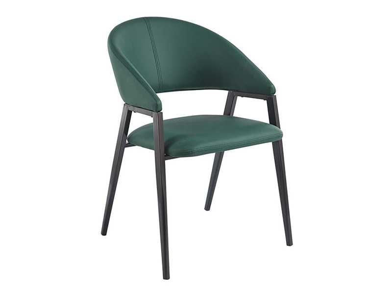 Кресло, DELI, Зелен, Капучино, Сив, Изкуствена кожа, 52х62х83см.