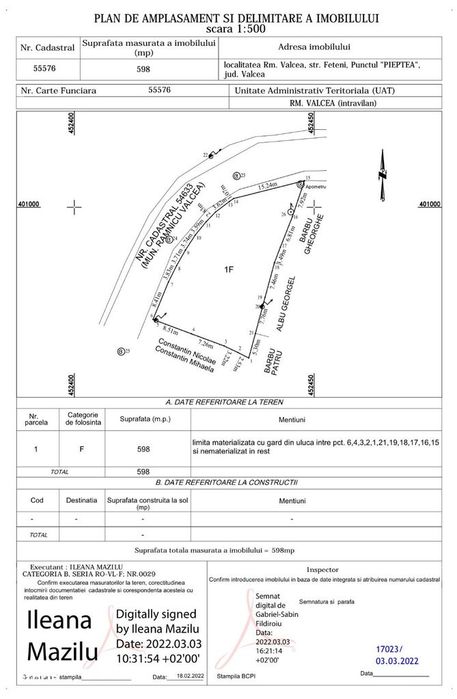 Teren 598 mp | Panorama superba asupra orasului | Toate utilitatile