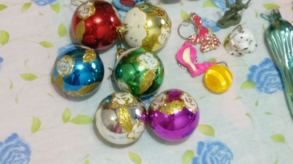 Продам ёлочные игрушки, прищепки и мягкие новогодние украшения, советс