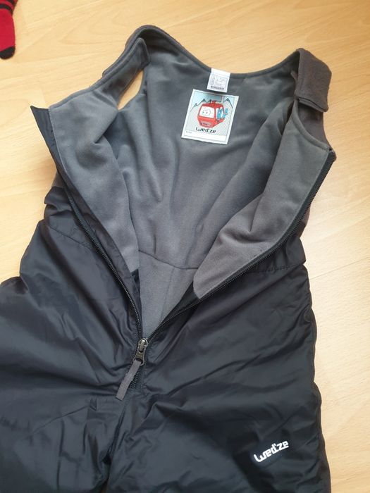 Set panatloni de ski Decathlon Wedze copii cu manusi 3-4ani 91-104