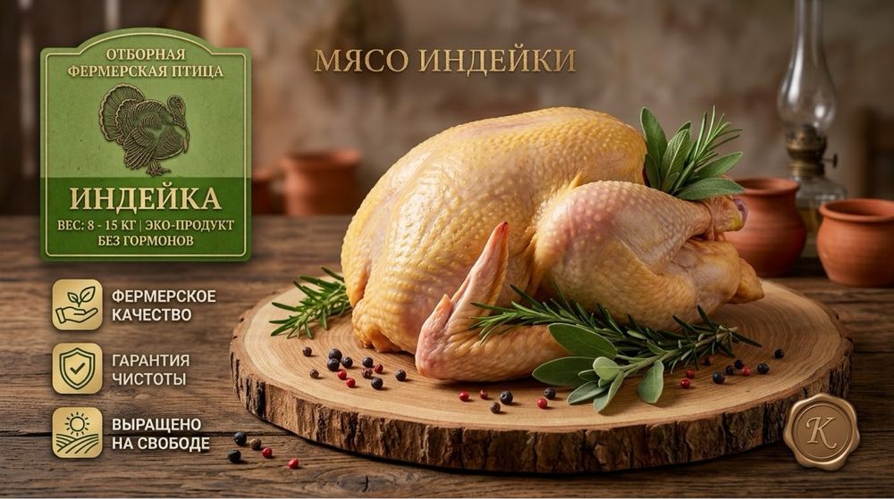 Күркетауық үндік бүтін еті / Тушка индейки