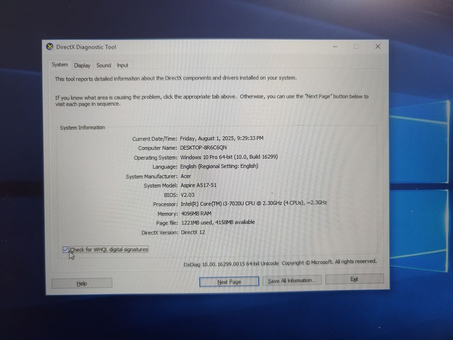 Vând Laptop 17" Acer i3 gen7 DDR4/ 1 TB
