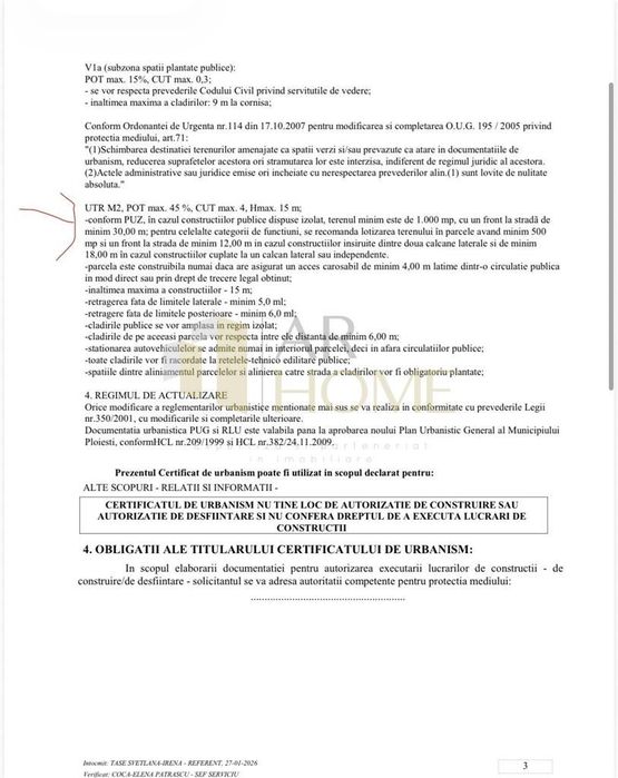 Teren intravilan 713m2 , Ploiesti , zona UPG