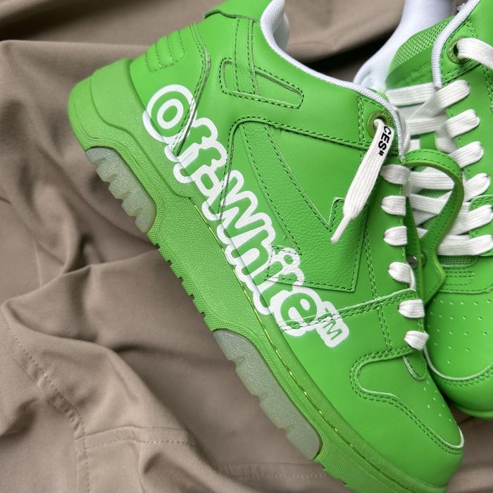 Pantofi Sport Off-White Out Of Office Verde-Alb