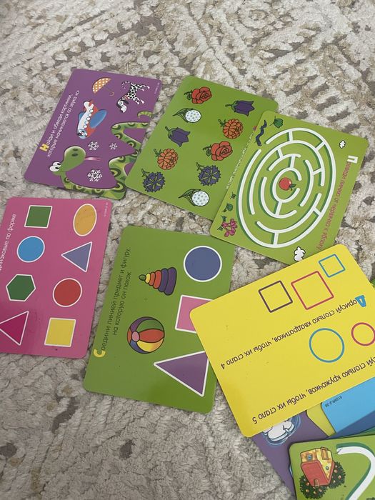 Продам развивающие карточки для детей