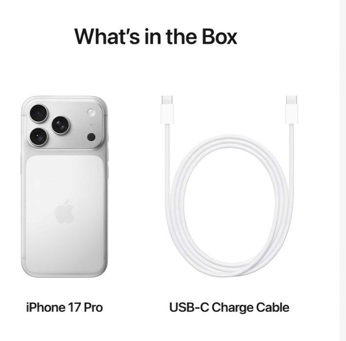 iPhone 17 ProMax 512Gb Silver in cutie