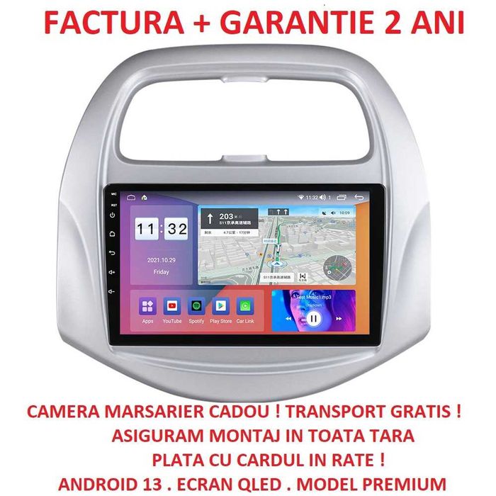 Navigatie Chevrolet Spark Beat 2018 - 2020 2GB 4GB 8GB Garantie Camera