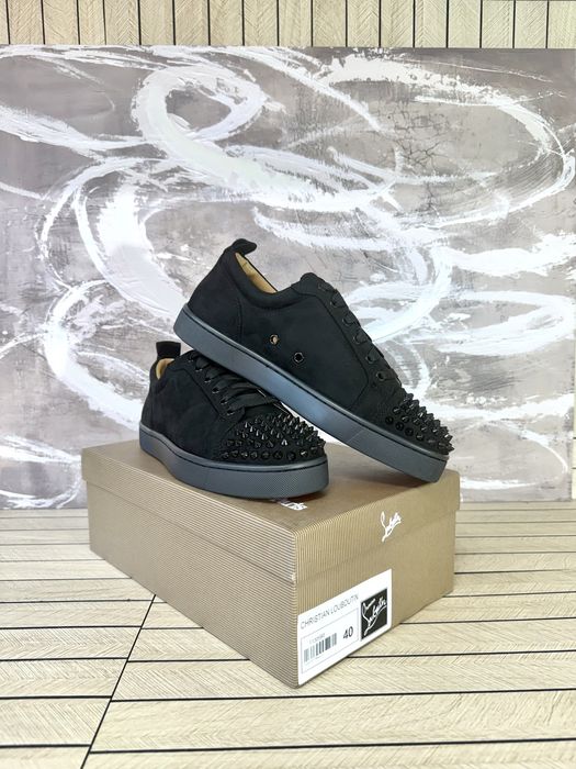 Christian Louboutin Low Black Spikes