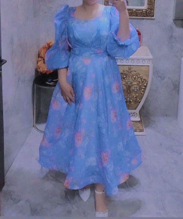Платье, пышний платье