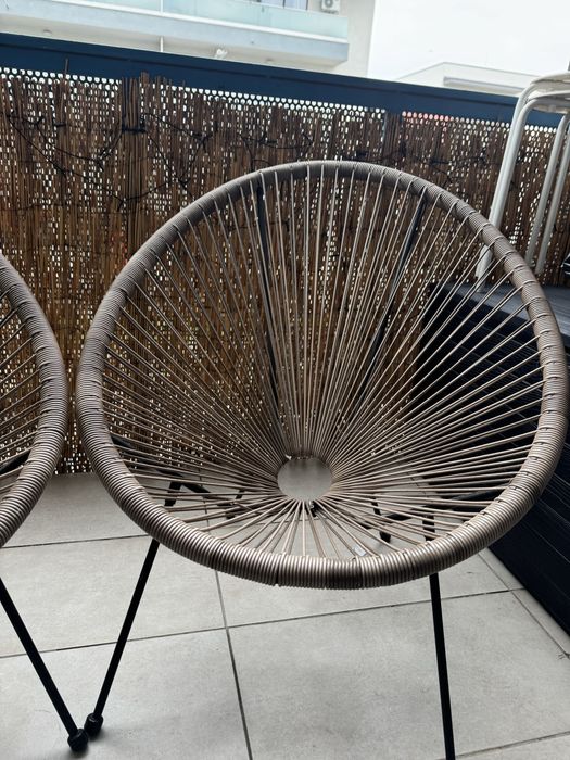 2 scaune terasa semiluna