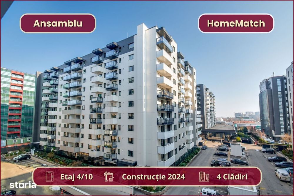 Cortina North || 3 camere || Prima închiriere || Comision 0%