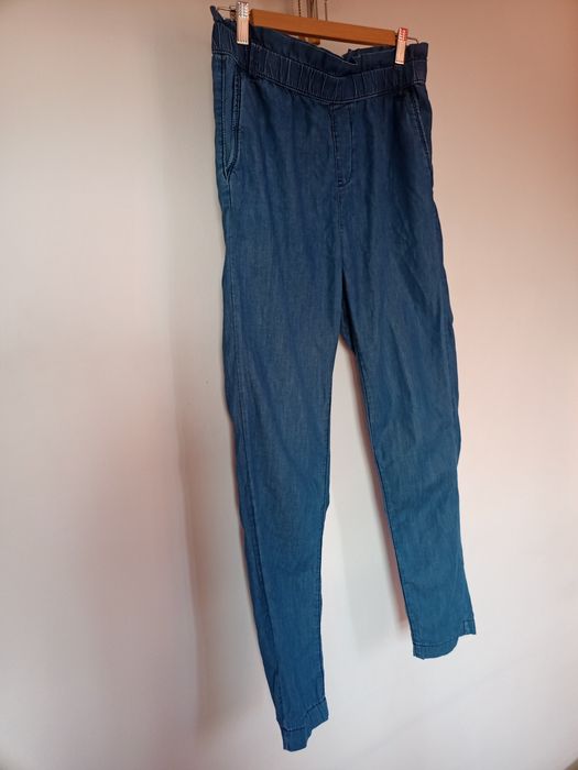 Pantaloni primăvara/vara denim, compoziție bumbac