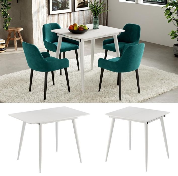 Трапезна разтегателна маса с метални крака Vicco 7309