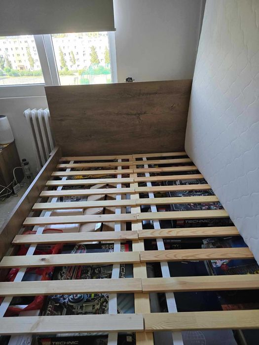 Pat complet + somiera + saltea + 2 noptiere SUPER OFERTA