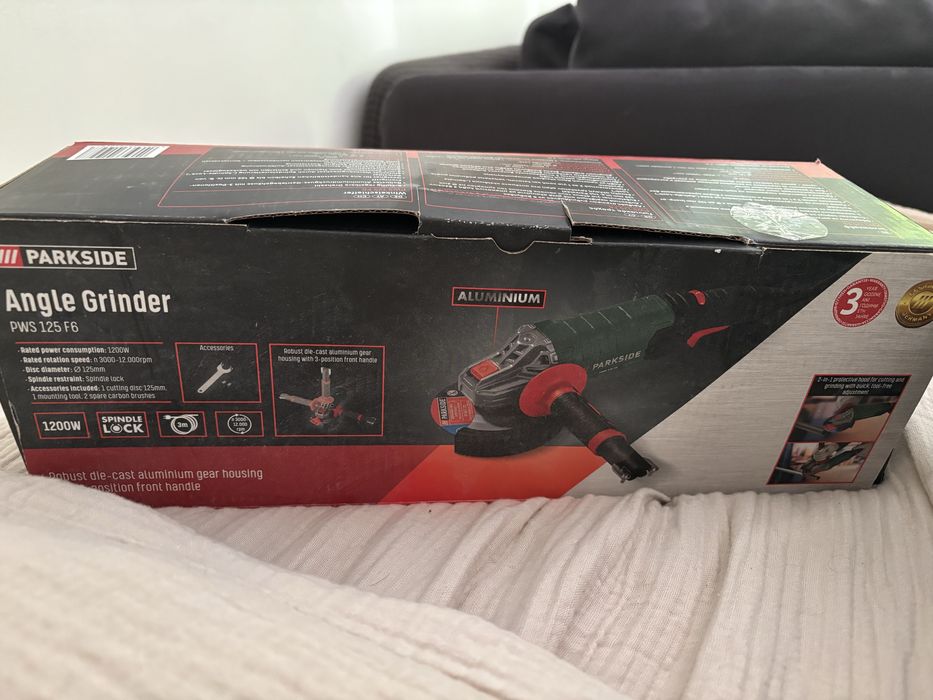 Ъглошлайф Parkside pws 125 f6 + допълнителни дискове